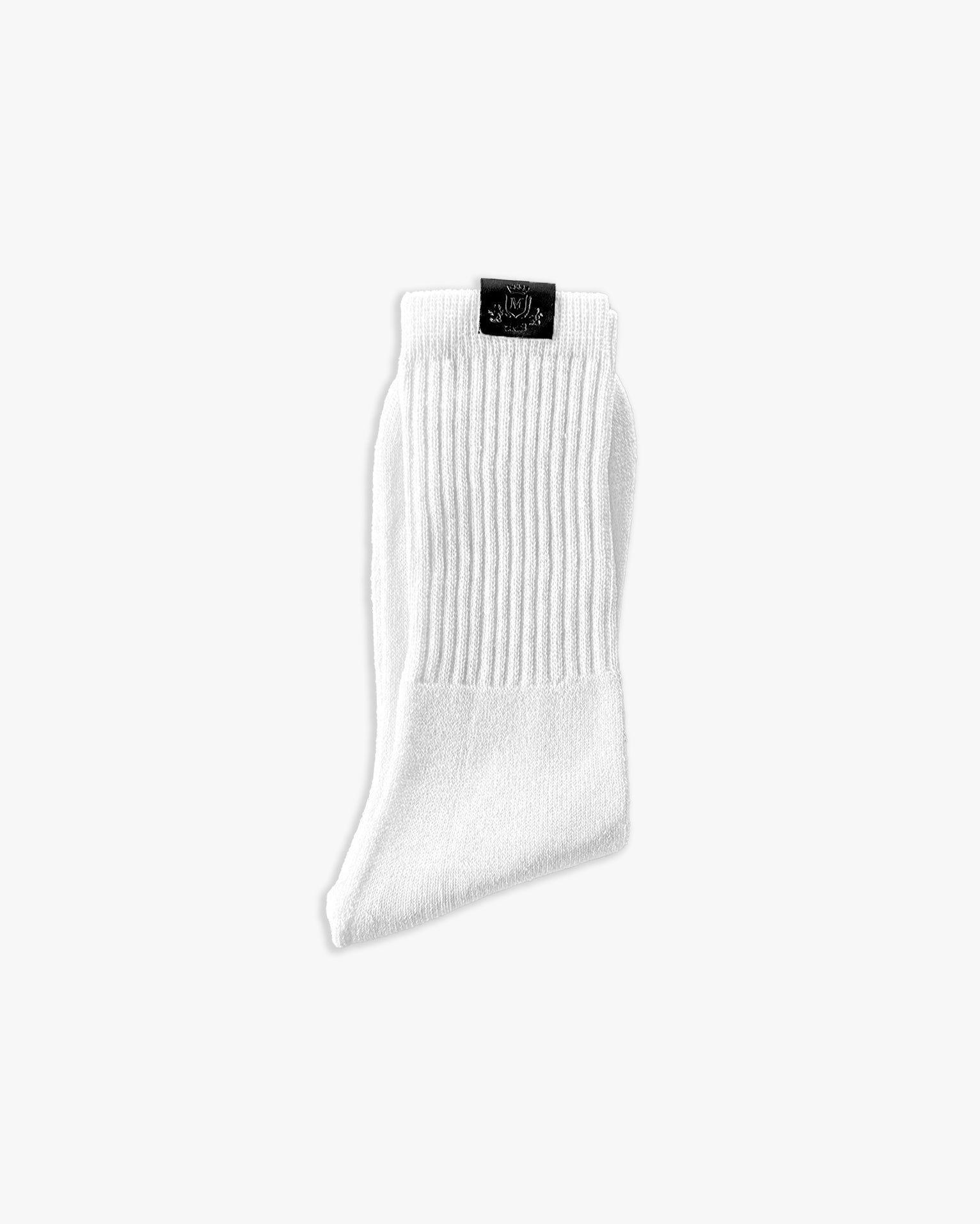 Weiß/Goldene Logosocken