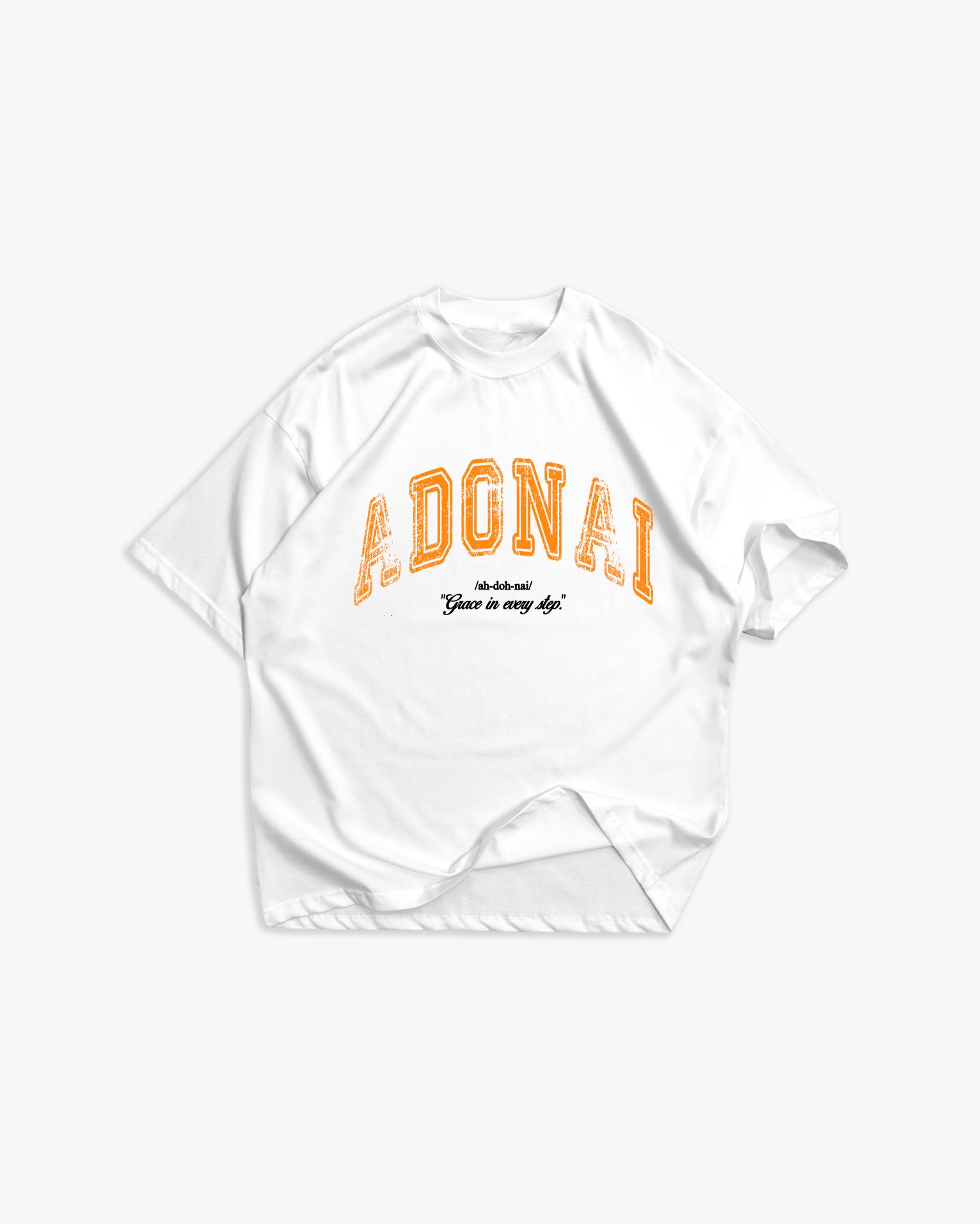 Weißes T-Shirt mit schwarzem Logo