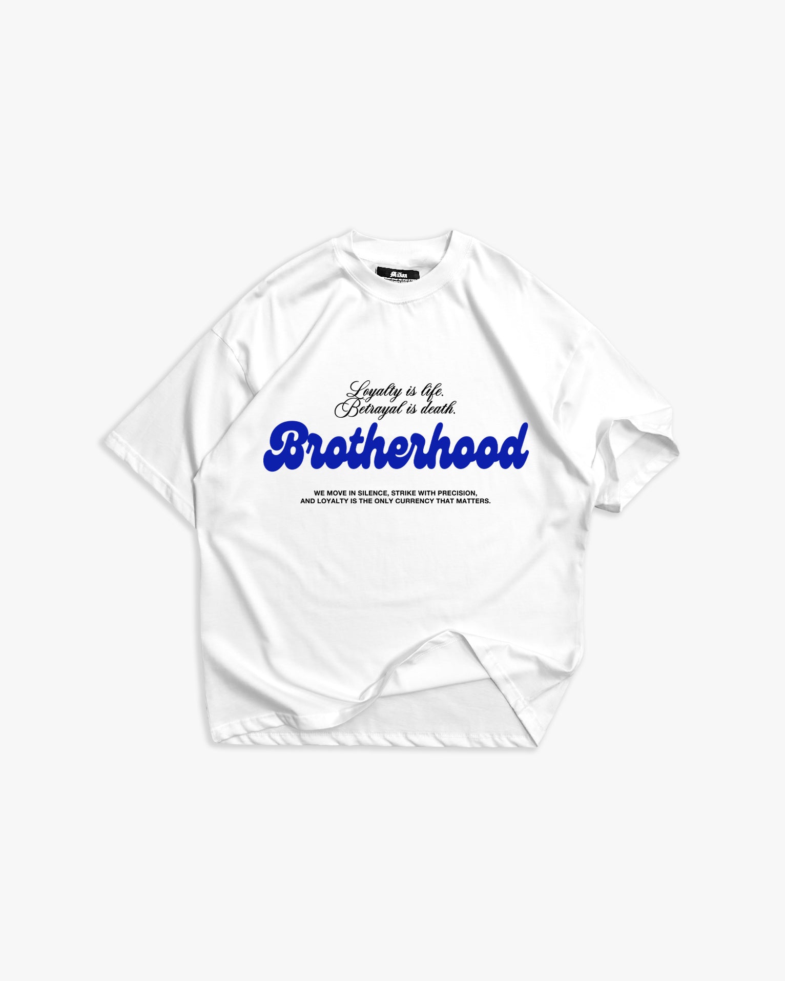 Weißes T-Shirt mit schwarzem Logo
