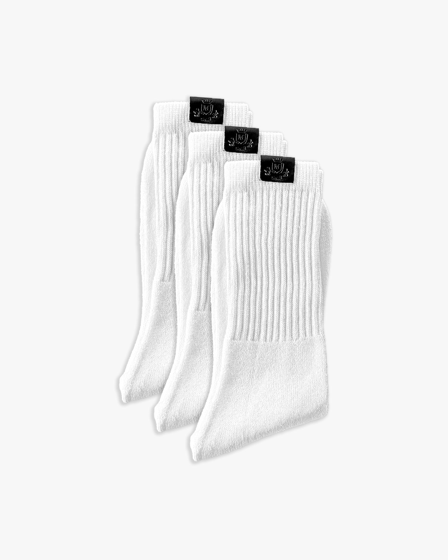 Weiß/Goldene Logosocken