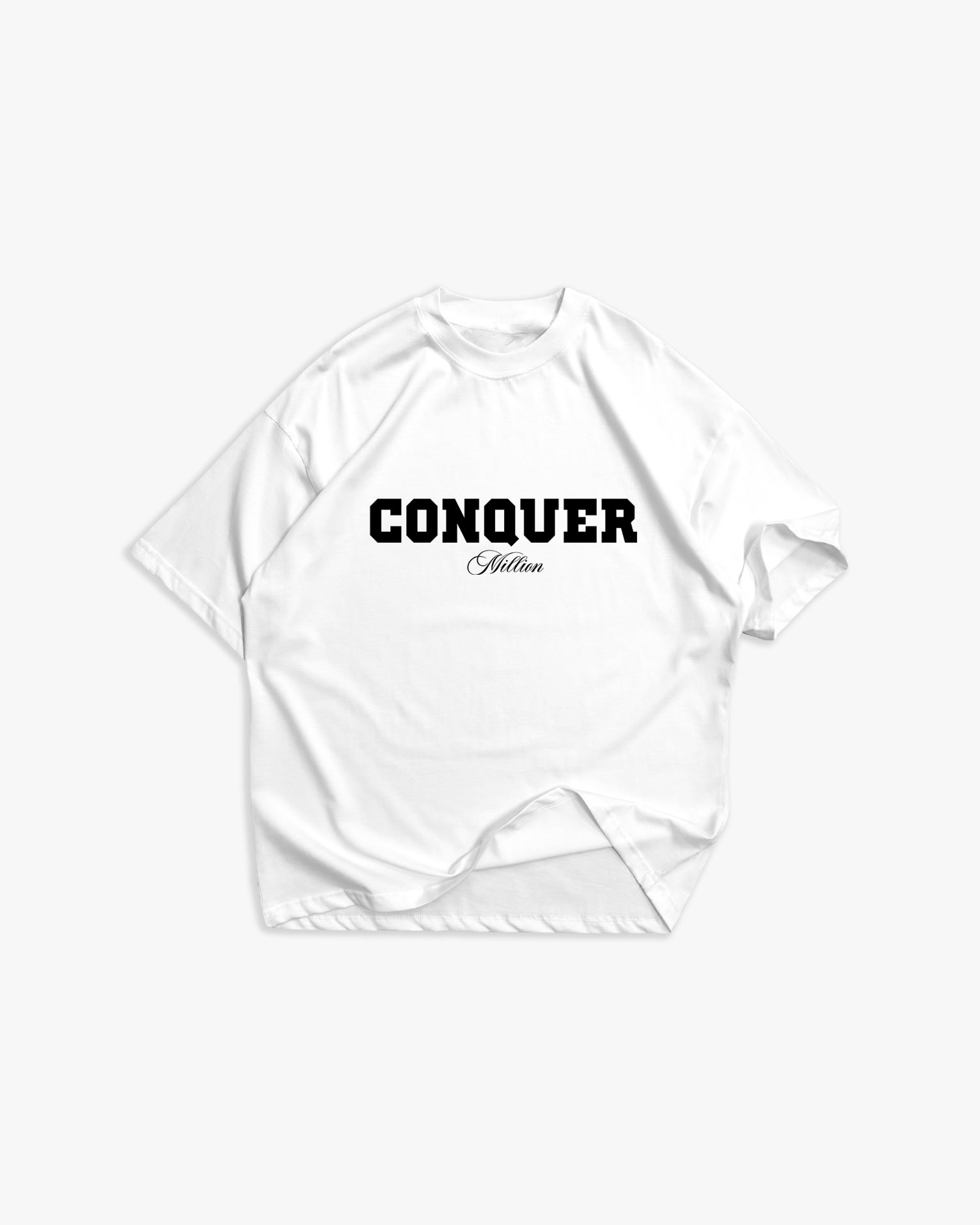 Weißes T-Shirt mit schwarzem Logo