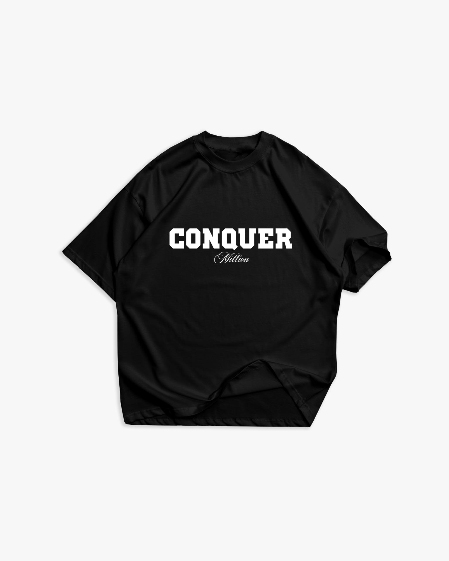 Weißes T-Shirt mit schwarzem Logo