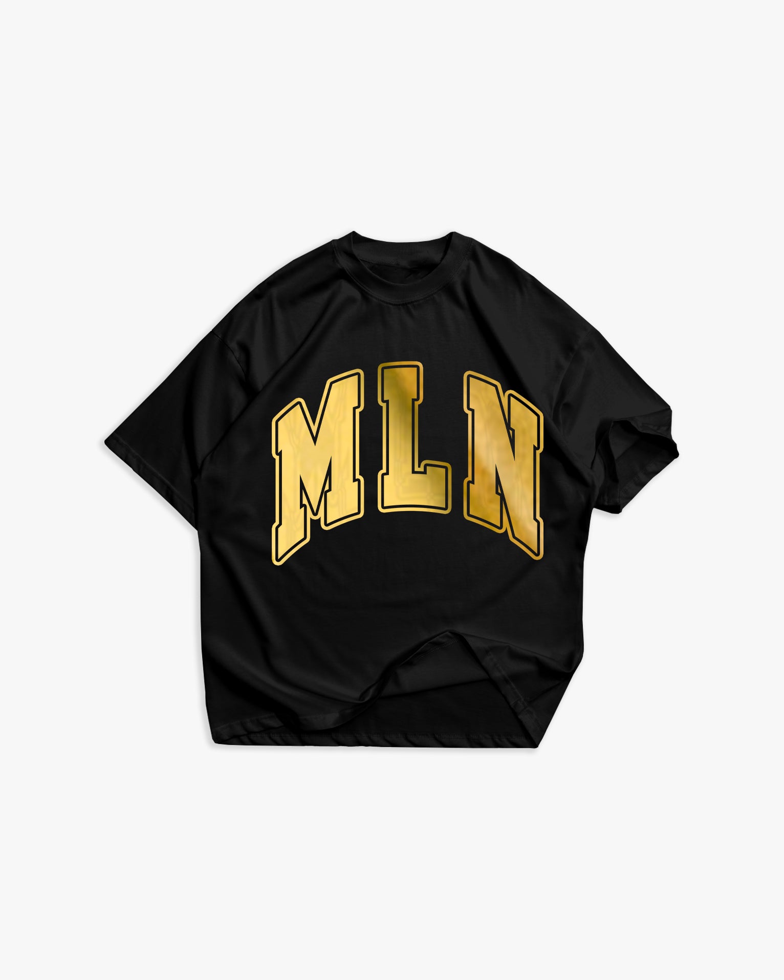 Weißes T-Shirt mit schwarzem Logo