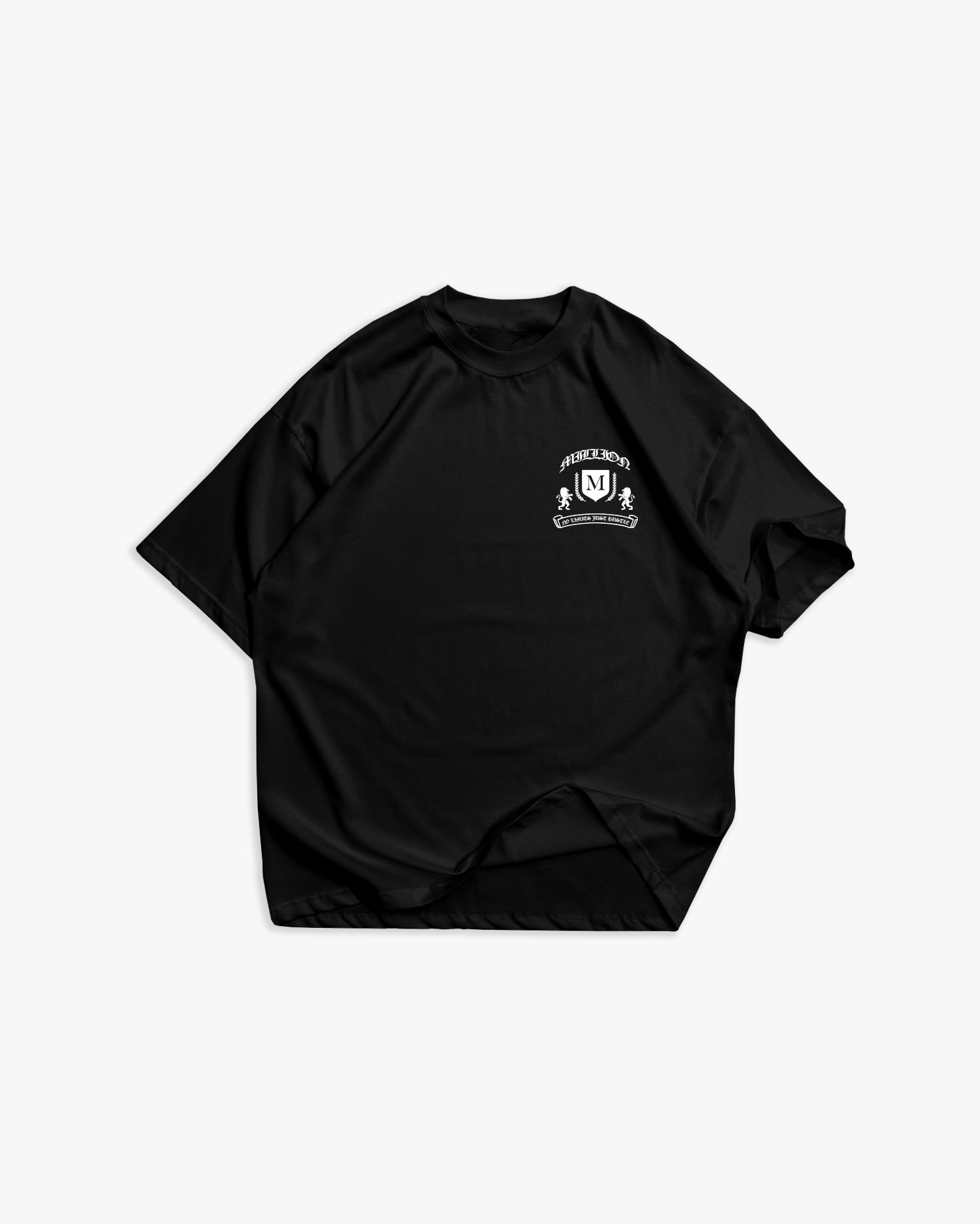 Weißes T-Shirt mit schwarzem Logo