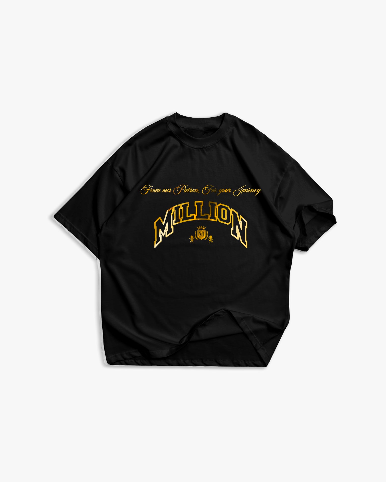 Weißes T-Shirt mit schwarzem Logo