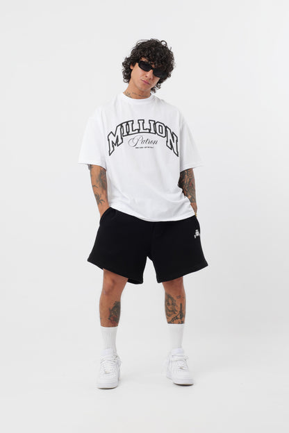 Schwarzes T-Shirt mit schwarzem Logo