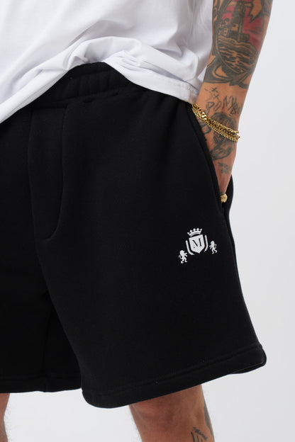 Schwarzes T-Shirt mit schwarzem Logo