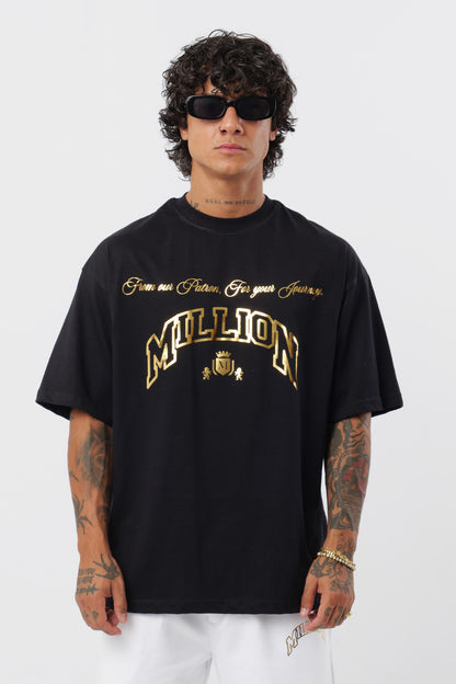 Weißes T-Shirt mit schwarzem Logo